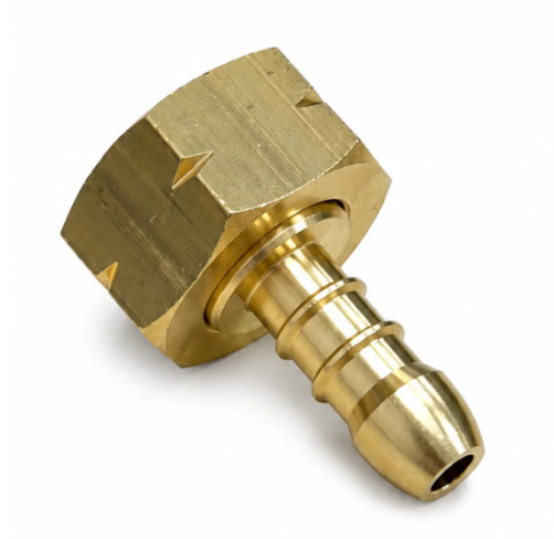 21.8mm Left Hand Thread Nut and Tail barbed fitting to Connect 8mm - 10mm Hose Pipe