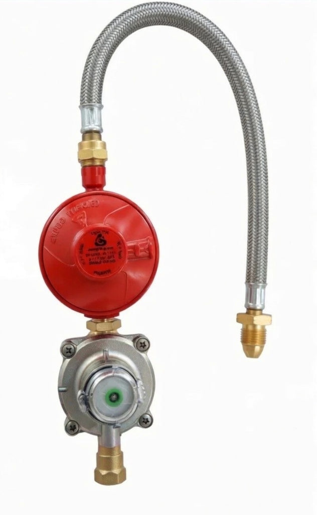 Single OPSO Propane Regulator Kit With Braided POL Pigtail