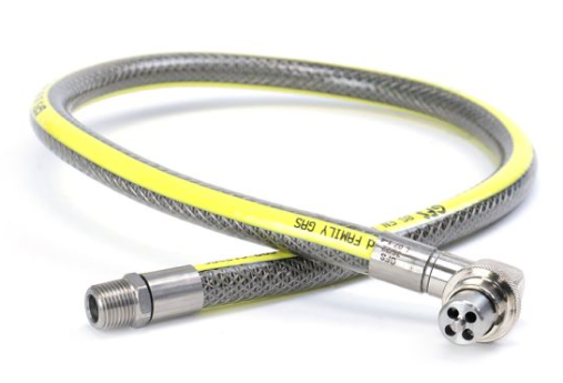2 Metre Angled Bayonet Swivel Head Gas Cooker Hose GFS 1/2" x 2000mm