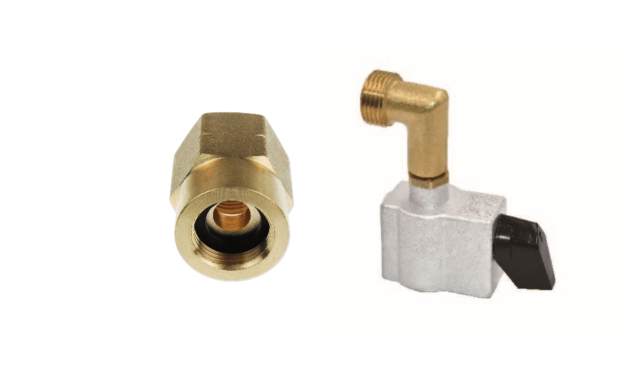 Conversion Adaptor Kit from standard propane Pol to 27mm Clip On Gas Adaptor