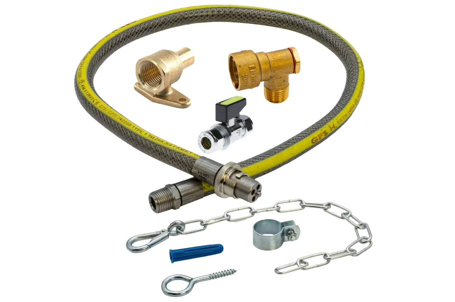 Bayonet Gas Cooker Installation Kit (15mm x10mm) - LPG & Natural Gas