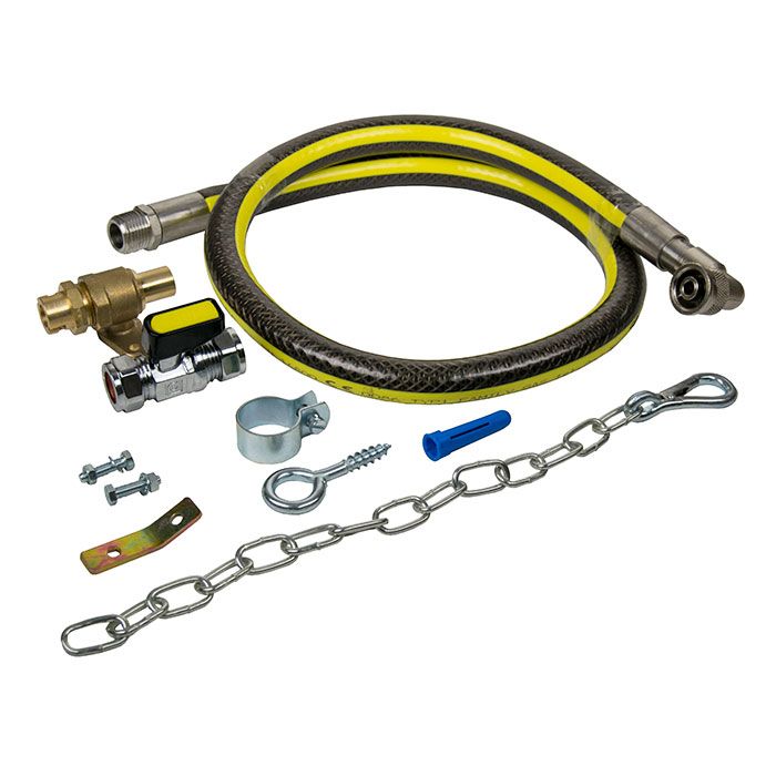 Micropoint 1.25m Gas Cooker Installation LPG & Natural Gas Kit (15mm x 10mm)