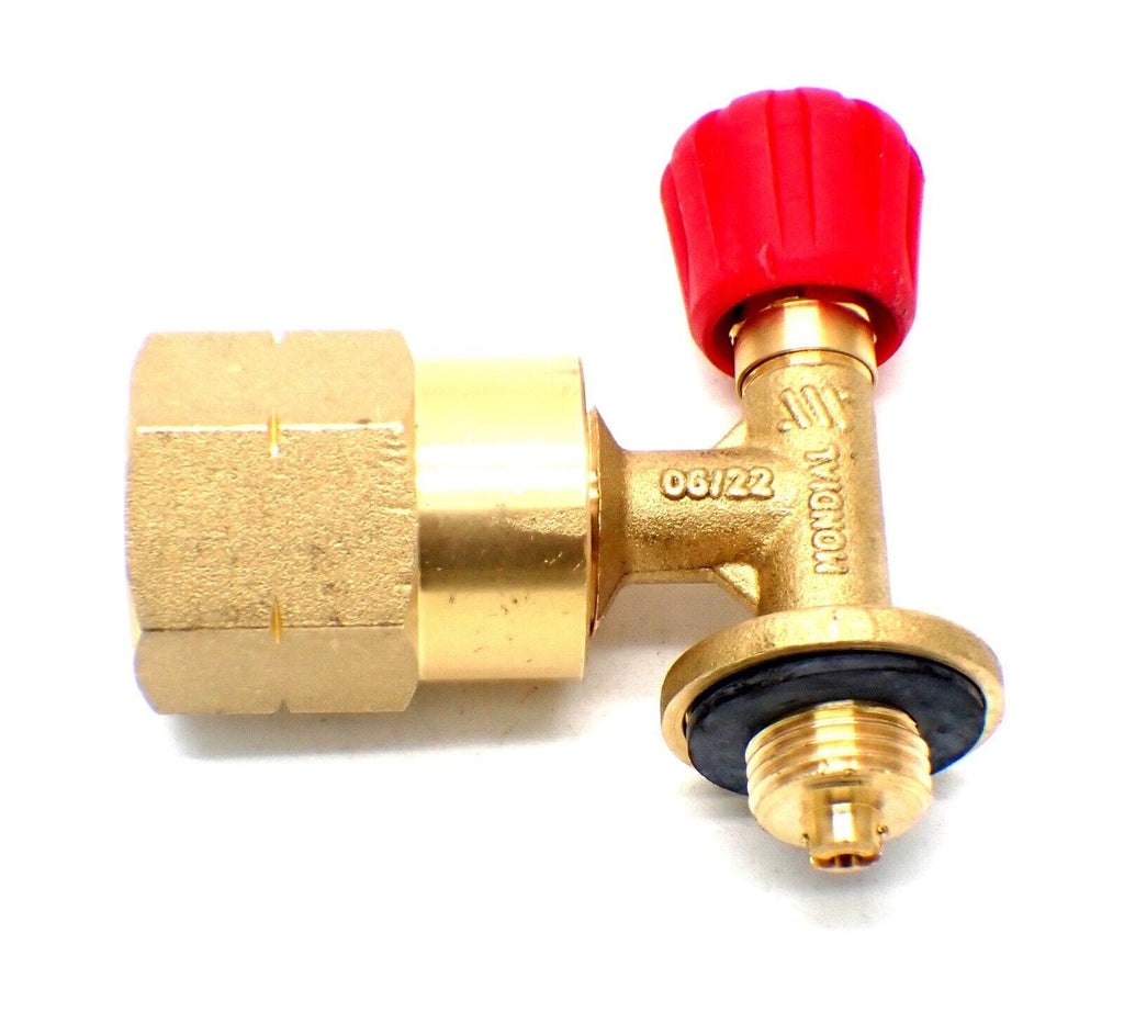 Conversion Adaptor Kit for Campingaz 907/904 Cylinders, including POL x 21.8 LH Thread Adaptor and Campingaz Adapter.