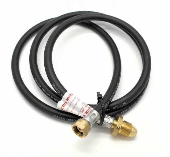 5 metre POL x W20 NRV Pigtail Caravan Propane Gas Hose