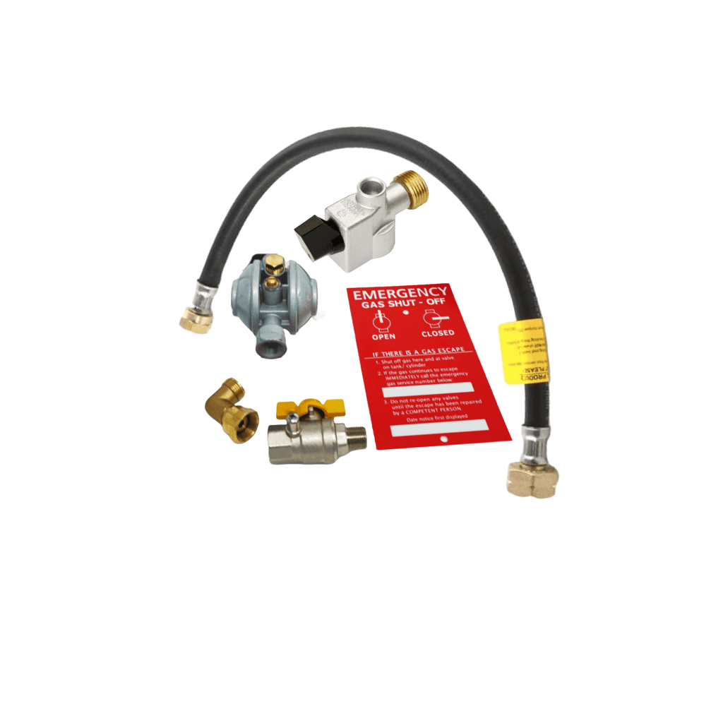 Single OPSO Propane Regulator Kit With 21mm Adaptor
