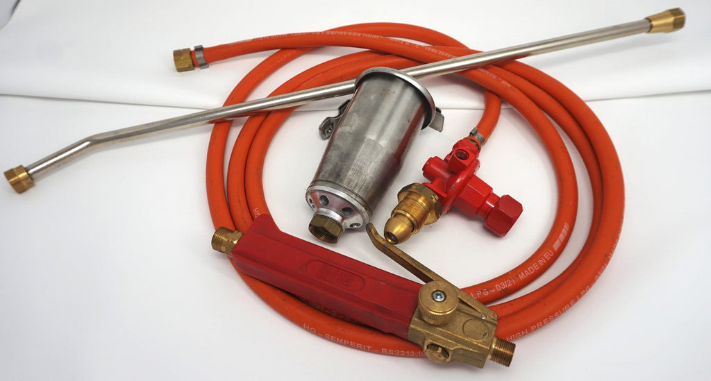 Commercial Gas Weedkiller Inc Hose Wand Flame Torch Adjustable 2 Bar Regulator
