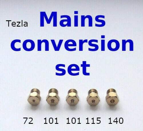 Natural Gas Jet Set -5 Burner Hob Injector Nozzle Conversion Kit