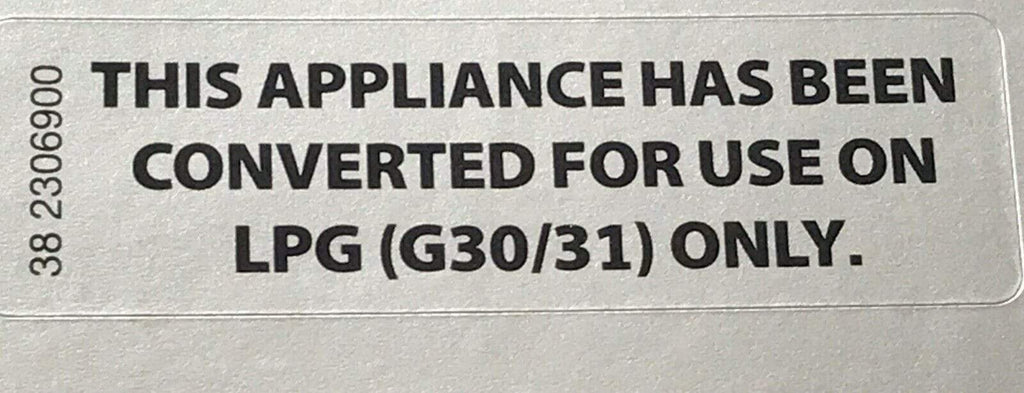 LPG Conversion Adhesive Label Sticker for LPG Propane Butane G30 G31
