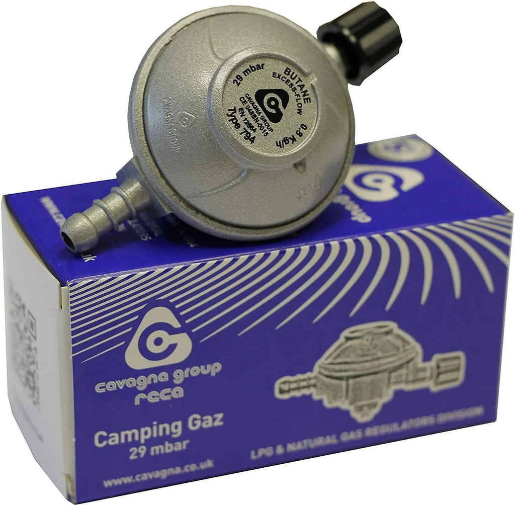 Camping Gaz Low Pressure Butane Regulator 29mbar Threaded x 8mm Nozzle