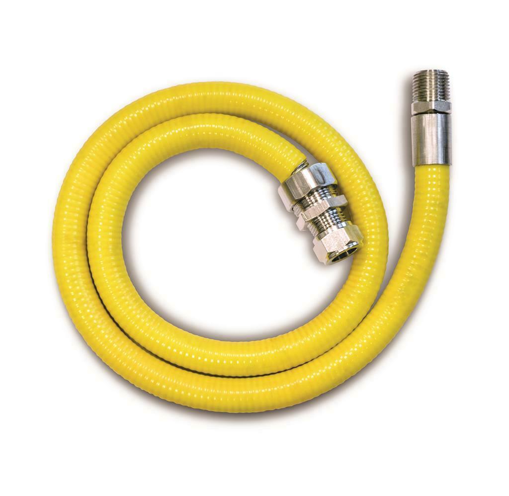 SALVUS HOB MATE GAS CONNECTING HOSE 1m x 1/2" BSPT MALE
