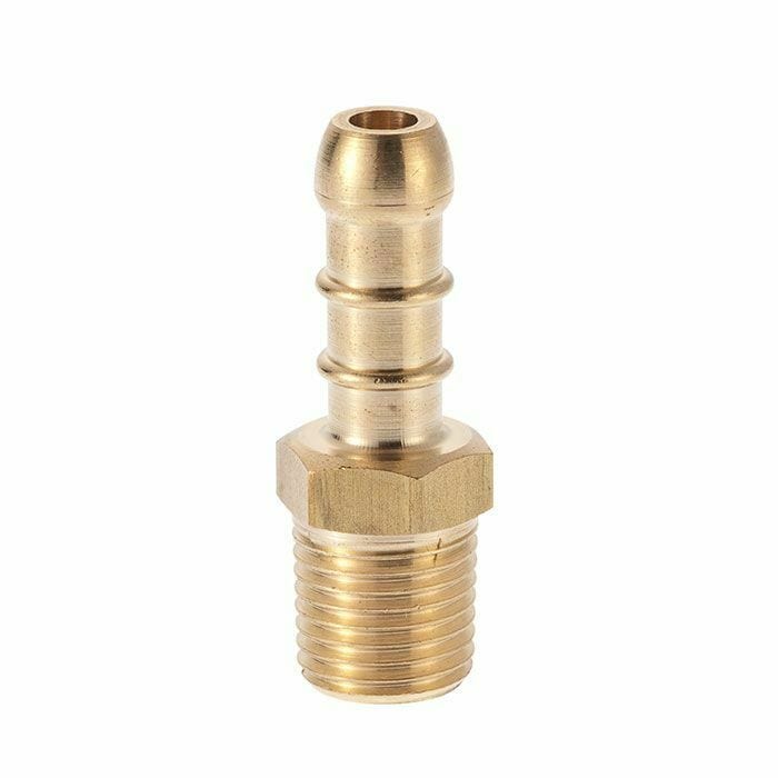 LPG Fulham Nozzle 1/4" Male BSP Thread X 10mm OD Nipple For 8mm Bore