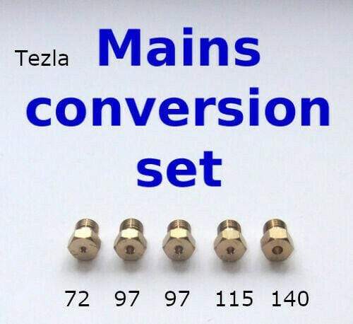 Natural Gas Jet Set -5 Burner Hob Injector Nozzle Conversion Kit