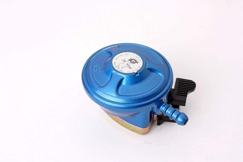 iGT Butane 21mm Clip on Regulator - Blue, 2024 Model, designed for caravans, BBQs, and home use with 5-year warranty.