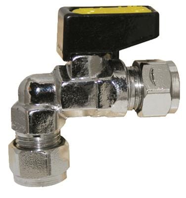 8mm Mini Ball Valve Angled Gas