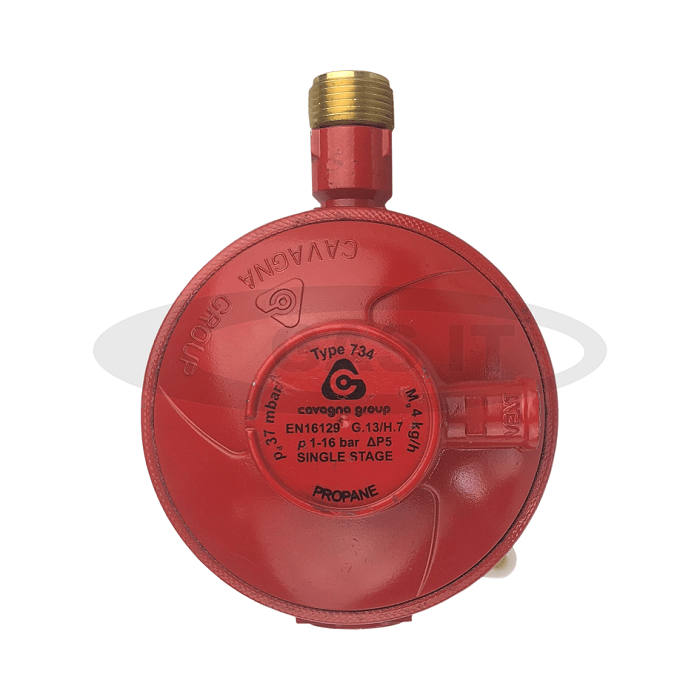 Cavagna low pressure regulator 37 mbar 4Kg-hr W20 x 3/8” BSP Female