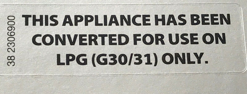 LPG Conversion Adhesive Label Sticker for LPG Propane Butane G30 G31