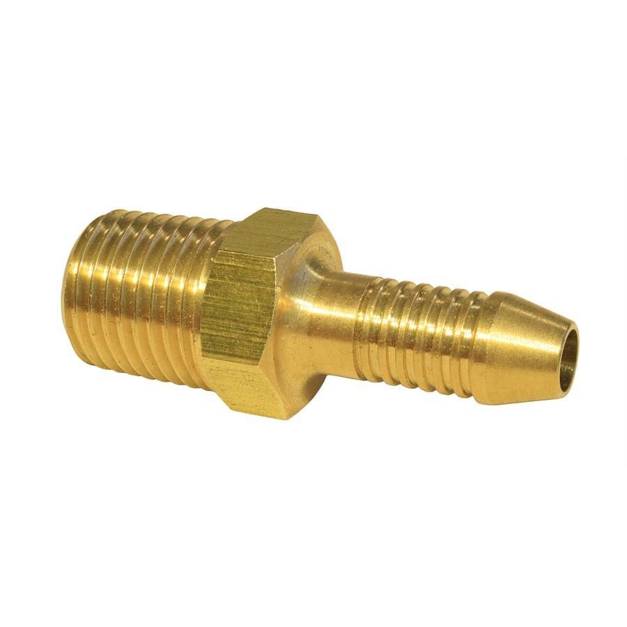 1/4” BSP Male Nozzle (4.8 mm) made of durable brass, ideal for connecting gas regulators to 4.8mm internal diameter gas hoses. Perfect for plumbers, gas engineers, and tradesmen.