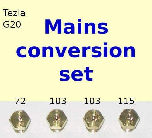Natural Gas Jet Set -4 Burner Hob Injector Nozzle Conversion Kit